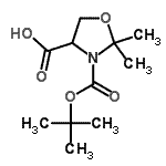 CAS#: 139009-66-8, 2,2-Dimethyl-3-{[(2-Methyl-2-Propanyl)Oxy]Carbonyl}-1,3-Oxazolidine-4-Carboxylic Acid