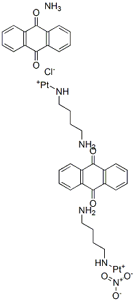 CAS#: 139164-42-4, (1-((4-aminobutyl)amino)-9,10-anthracenedione)diamminechloro-Platinum nitrate