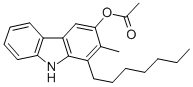 CAS 登录号：139196-84-2， (1-庚基-2-甲基-9H-咔唑-3-基)乙酸酯