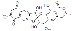 CAS#: 139211-67-9, 3,3',10-Trihydroxy-4,7'-Dimethoxy-7-Methylspiro[3,4-Dihydropyrano[5,6-g]Isochromene-2,2'-3H-Benzo[f][1]Benzoxole]-5',8',9-Trione