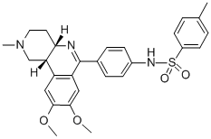 CAS#: 139308-65-9, N-[4-[(4aS,10bR)-8,9-Dimethoxy-2-Methyl-3,4,4a,10b-Tetrahydro-1H-Pyrido[4,3-c]Isoquinolin-6-Yl]Phenyl]-4-Methylbenzenesulfonamide