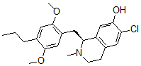 CAS#: 139485-39-5, (1S)-6-Chloro-1-[(2,5-Dimethoxy-4-Propylphenyl)Methyl]-2-Methyl-3,4-Dihydro-1H-Isoquinolin-7-Ol