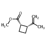CAS 登录号：139561-15-2， 甲基(1S,2R)-2-异丙烯基环丁烷羧酸酯