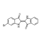 CAS#: 139582-54-0, (2E)-6-Bromo-2-(3-Oxo-1,3-Dihydro-2H-Indol-2-Ylidene)-1,2-Dihydro-3H-Indol-3-One