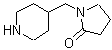 CAS 登录号：139726-90-2， 1-(4-哌啶基甲基)-2-吡咯烷酮