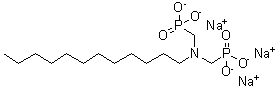 CAS 登录号：13973-51-8， P,P'-[(十二烷基亚胺)二(亚甲基)]二-膦酸酯钠盐(1:3)