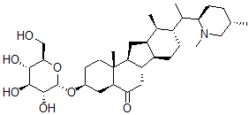 CAS#: 139742-29-3, (3beta,5alpha,12alpha,13beta)-3-(beta-D-Glucopyranosyloxy)-12,13-dihydro-28-methyl-Veratraman-6(5H)-one