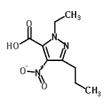 CAS#: 139756-17-5, 1-Ethyl-4-Nitro-3-Propyl-1H-Pyrazole-5-Carboxylic Acid