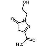 CAS 登录号：139767-79-6， 5-乙酰基-2-(2-羟基乙基)-4H-吡唑-3-酮