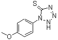 CAS 登录号：13980-76-2， 1-(4-甲氧基苯基)-1,2-二氢-5H-四唑-5-硫酮