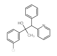 CAS 登录号：13997-39-2， 1-(3-氯苯基)-1-甲基-2-苯基-2-(2-吡啶)乙醇