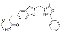 CAS#: 140129-67-5, 2-Ethoxy-3-[2-[(5-Methyl-2-Phenyl-1,3-Oxazol-4-Yl)Methyl]-1-Benzofuran-5-Yl]Propanoic Acid