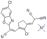 CAS 登录号：140234-15-7， 2-[(E)-[2-氯-3-[(Z)-2-(5-氯-1,3-苯并恶唑-2-基)-2-氰基乙烯基]-1-环戊-2-烯亚基]甲基]丙二腈; 四甲基铵