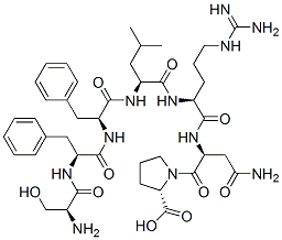 CAS#: 140436-66-4, (2S)-1-[(2S)-4-Amino-2-[[(2S)-2-[[(2S)-2-[[(2S)-2-[[(2S)-2-[[(2S)-2-Amino-3-Hydroxypropanoyl]Amino]-3-Phenylpropanoyl]Amino]-3-Phenylpropanoyl]Amino]-4-Methylpentanoyl]Amino]-5-(Diaminomethylideneamino)Pentanoyl]Amino]-4-Oxobutanoyl]Pyrrolidine-2-Carboxylic Acid