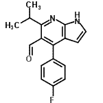 CAS#: 140640-93-3, 4-(4-Fluorophenyl)-6-Isopropyl-1H-Pyrrolo[2,3-b]Pyridine-5-Carbaldehyde