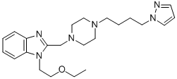 CAS 登录号：140945-32-0， 1-(2-乙氧基乙基)-2-[[4-(4-吡唑-1-基丁基)哌嗪-1-基]甲基]苯并咪唑