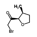 CAS 登录号：141072-98-2， 2-溴-1-[(2R,3S)-3-甲基四氢-2-呋喃基]乙酮