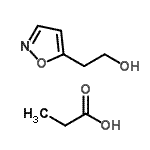 CAS 登录号：141207-11-6， 丙酸-2-(1,2-恶唑-5-基)乙醇(1:1)