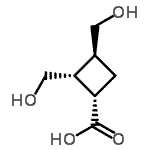 CAS#: 141208-49-3, (1S,2R,3S)-2,3-Bis(Hydroxymethyl)Cyclobutanecarboxylic Acid