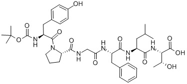 CAS#: 141261-96-3, (1,1-Dimethylethoxy)carbonyl-tyrosyl-prolyl-glycyl-phenylalanyl-leucyl-threonine