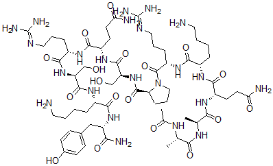CAS 登录号：141311-86-6， 乙酰基-丙氨酰-丙氨酰-谷氨酰胺酰-赖氨酰-精氨酰-脯氨酰-丝氨酰-谷氨酰胺酰-精氨酰-丝氨酰-赖氨酰-酪氨酰胺