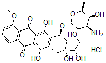 CAS#: 141434-67-5, (7S,9S)-7-[(2R,4S,5S,6S)-4-Amino-5-Hydroxy-6-Methyloxan-2-Yl]Oxy-9-[(1S)-1,2-Dihydroxyethyl]-6,9,11-Trihydroxy-4-Methoxy-8,10-Dihydro-7H-Tetracene-5,12-Dione Hydrochloride