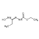 CAS 登录号：141525-16-8， 乙基(2E)-2-[1-(羟基氨基)亚丙基]肼羧酸酯