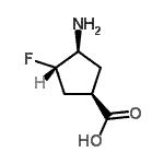 CAS 登录号：141765-38-0， (1R,3S,4S)-3-氨基-4-氟环戊烷羧酸