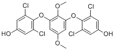 CAS 登录号：141794-49-2， 3,5-二氯-4-[3-(2,6-二氯-4-羟基苯氧基)-2,5-二甲氧基苯氧基]苯酚
