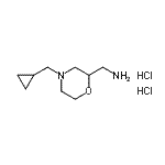 CAS 登录号：141815-15-8， 1-[4-(环丙基甲基)-2-吗啉基]甲胺二盐酸盐