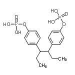 CAS 登录号：14188-82-0， 3,4-己烷二基二-4,1-亚苯基二[二氢(磷酸酯)]