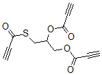 CAS 登录号:141923-05-9, (2-丙-2-炔酰基氧基-3-丙-2-炔酰基硫基丙基)丙-2-炔酸酯