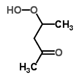 CAS 登录号：141946-92-1， 4-氢过氧基-2-戊酮
