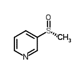 CAS 登录号：141986-55-2， 3-[(R)-甲基亚磺酰]吡啶