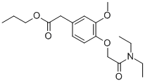 CAS#: 1421-14-3, Propyl 4-Diethylcarbamoylmethoxy-3-Methoxyphenylacetate