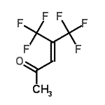 CAS 登录号：1422-36-2， 5,5,5-三氟-4-(三氟甲基)-3-戊烯-2-酮