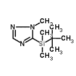 CAS#: 142208-88-6, 5-[Dimethyl(2-Methyl-2-Propanyl)Silyl]-1-Methyl-1H-1,2,4-Triazole