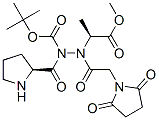CAS 登录号：142453-08-5， 甲基(2S)-2-[[2-(2,5-二氧代吡咯烷-1-基)乙酰基]-[(2-甲基丙烷-2-基)氧羰基-[(2S)-吡咯烷-2-羰基]氨基]氨基]丙酸酯