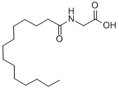 CAS 登录号：14246-55-0， N-(1-氧代十四烷基)-甘氨酸