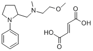 CAS 登录号：142469-84-9， (-)-N-(2-甲氧基乙基)-N-甲基-1-苯基-2-吡咯烷甲胺富马酸盐