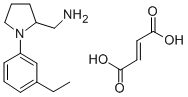 CAS 登录号：142469-95-2， (-)-1-(3-乙基苯基)-2-吡咯烷甲胺富马酸盐