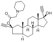 CAS#: 142546-47-2, (2-beta,5-alpha,17-alpha)-2-Ethynyl-alpha-Norpregn-20-Yne-2,17-Diol 2-(1-Piperidineacetate)