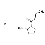 CAS#: 142547-15-7, Ethyl (1R,2S)-2-Aminocyclopentanecarboxylate Hydrochloride (1:1)