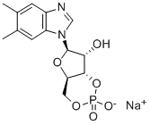 CAS 登录号:142754-31-2, 5,6-二甲基-1-(3,5-O-磷酸亚基-B-D-呋喃核糖基)-1H-苯并咪唑