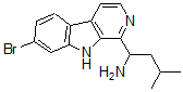 CAS 登录号：142755-07-5， 1-(7-溴-9H-吡啶并[3,4-b]吲哚-1-基)-3-甲基丁烷-1-胺