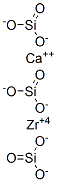 CAS 登录号：14284-24-3， 钙(I)锆(IV)硅酸盐
