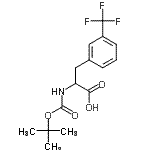 CAS 登录号：142889-02-9， N-{[(2-甲基-2-丙基)氧基]羰基}-3-(三氟甲基)苯丙氨酸