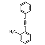 CAS 登录号：14309-60-5， 1-甲基-2-(苯基乙炔基)苯