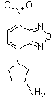 CAS 登录号：143112-51-0， (3R)-1-(7-硝基-2,1,3-苯并恶二唑-4-基)-3-吡咯烷胺