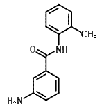 CAS 登录号：14315-20-9， 3-氨基-N-(2-甲基苯基)苯甲酰胺